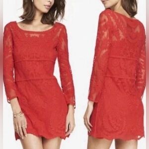 Express Women’s Lace Overlay Dress